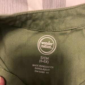 Wonder Nation Light Green romper